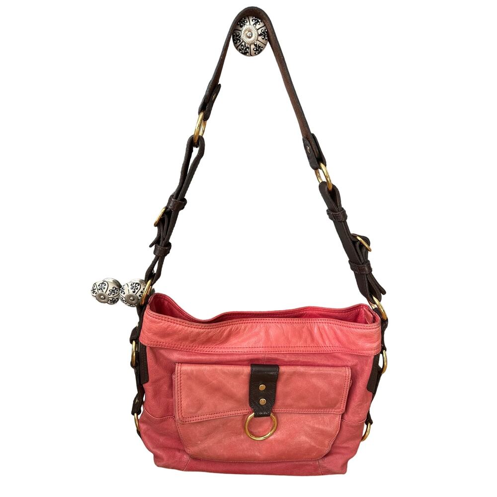 Tasche Salmon/Coral Leather Shoulder Bag